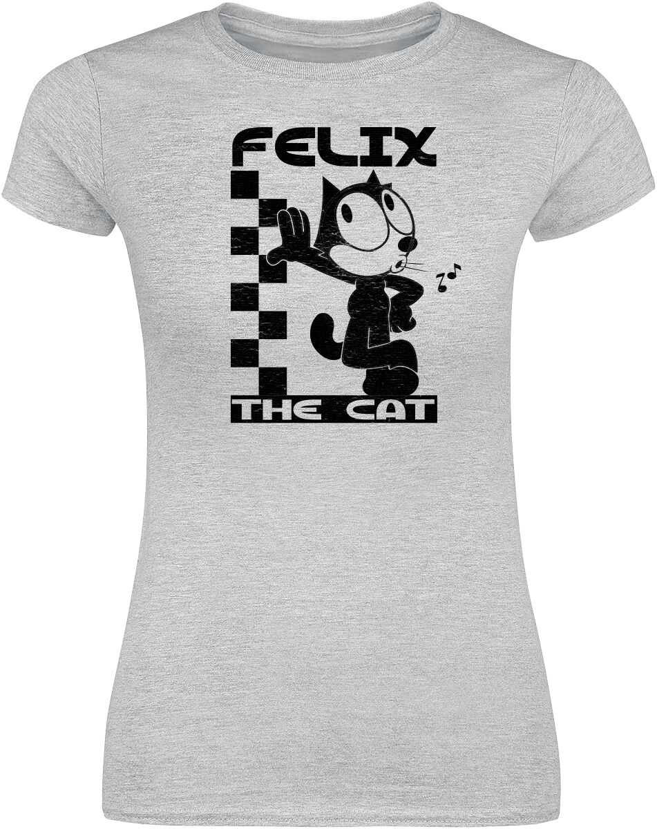 T-Shirt Manches courtes de Félix Le Chat - Felix - S à 3XL - pour Femme - gris