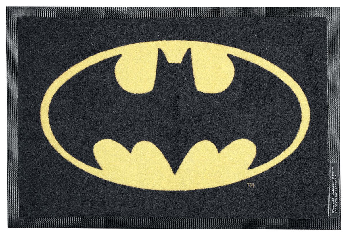 Batman - Batman Logo - Fußmatte - gelb|schwarz - EMP Exklusiv!