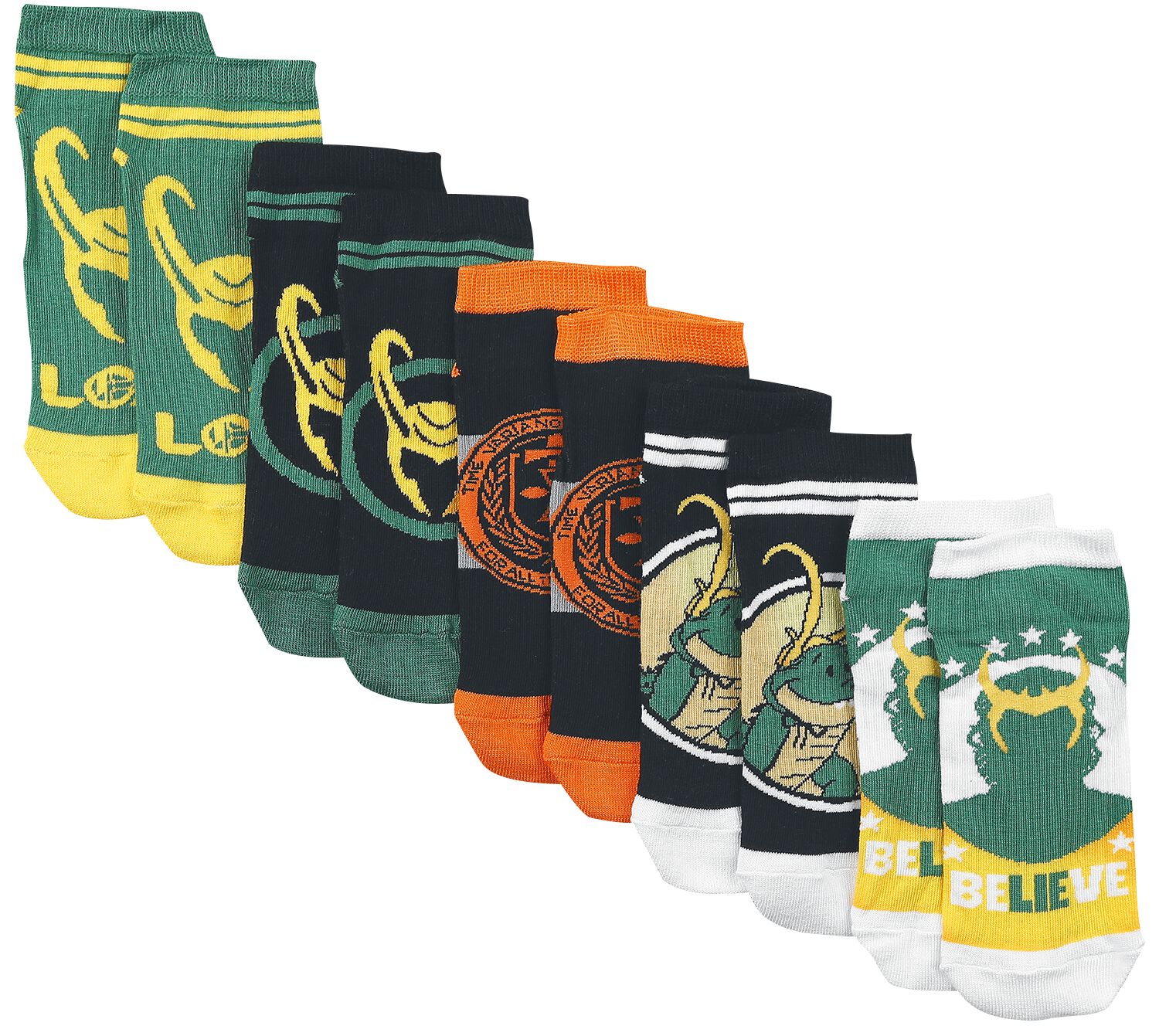 Loki - Marvel Socken - Time Variance Authority - EU35-38 bis EU39-42 - für Damen - Größe EU 35-38 - multicolor  - EMP exklusives Merchandise!