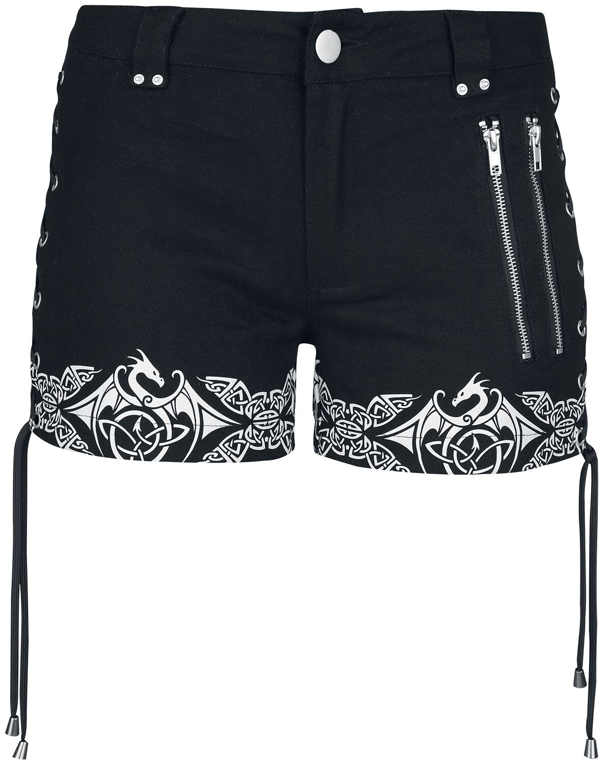 Image of Shorts Gothic di Gothicana by EMP - Gothicana X Anne Stokes - Shorts - 27 a 31 - Donna - nero