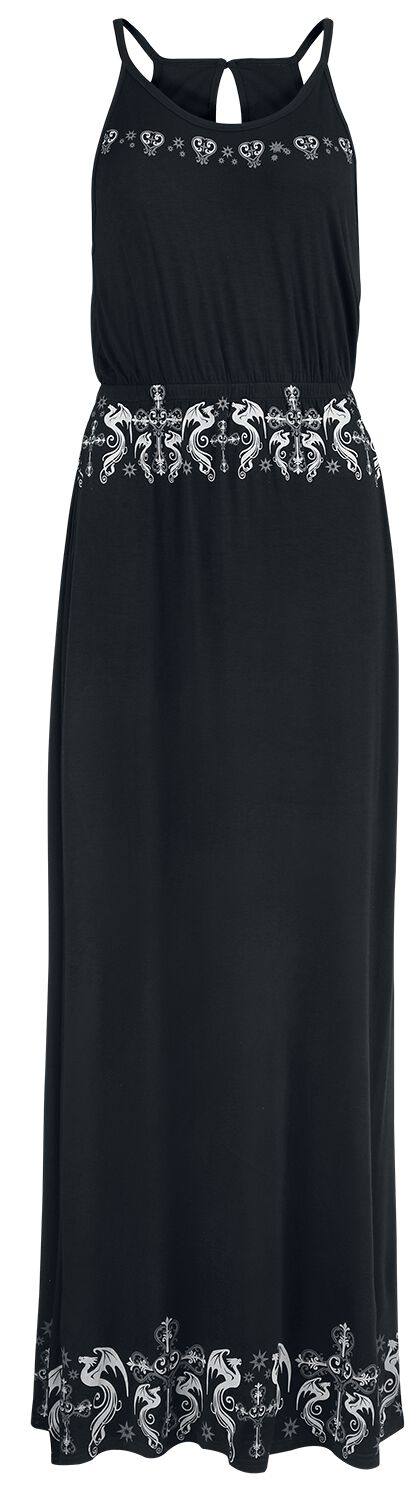 Gothicana by EMP - Gothic Kleid lang - Gothicana X Anne Stokes Dress - XS bis 5XL - für Damen - Größe 3XL - schwarz