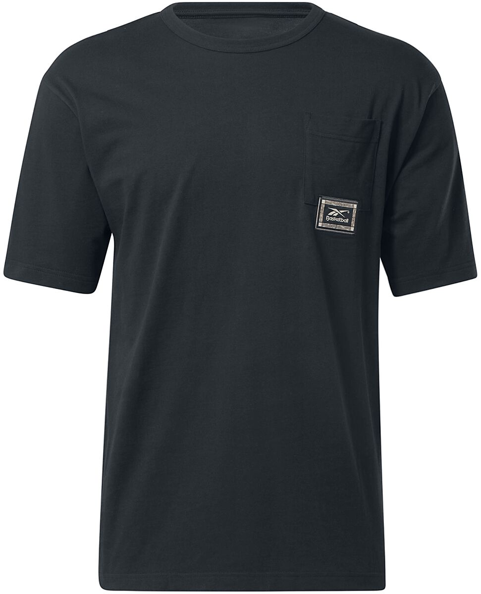 Image of T-Shirt di Reebok - BB BBALL HW SS POCKET T-SHIRT - S a XL - Uomo - nero