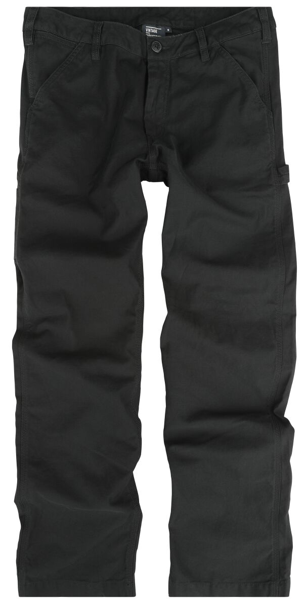 Vintage Industries Cargohose - Ackley Pants - M bis XL - für Männer - Größe M - schwarz