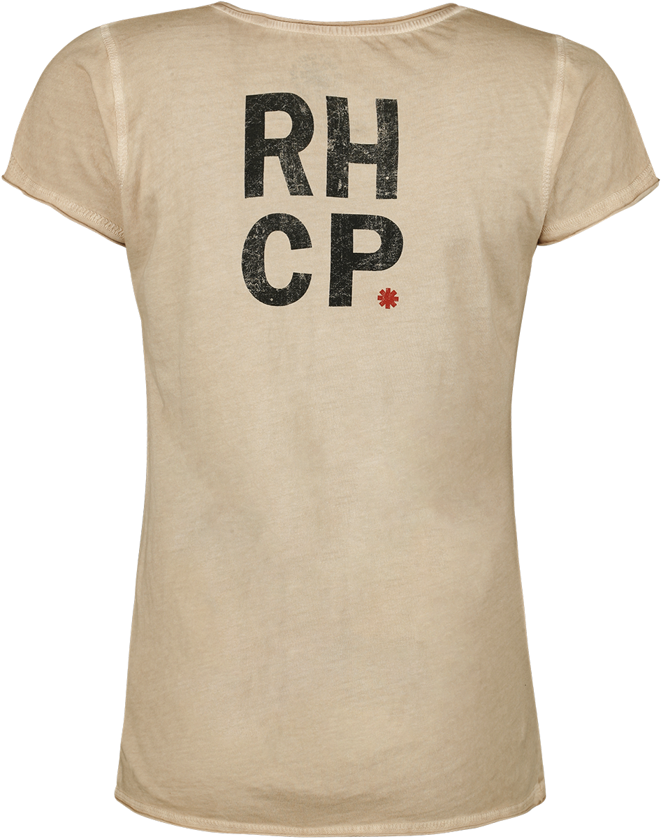 Red Hot Chili Peppers T-Shirt - Squid - M bis XXL - für Damen - Größe XXL - beige  - Lizenziertes Merchandise!