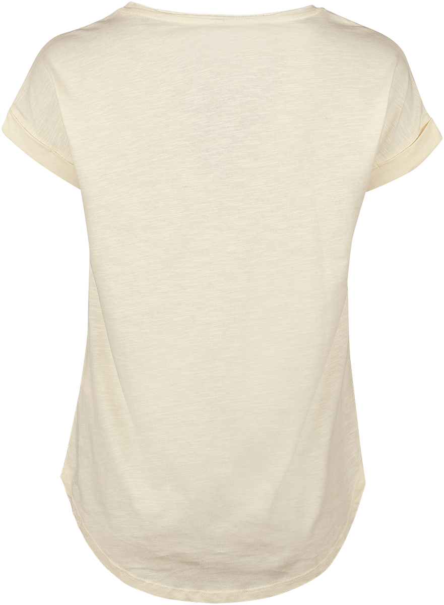 Red Hot Chili Peppers T-Shirt - LA Skull - S bis XXL - für Damen - Größe S - beige  - Lizenziertes Merchandise!