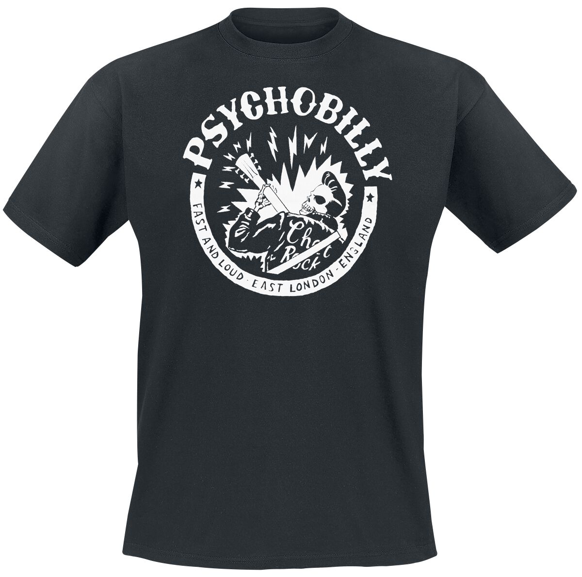 Chet Rock - Rockabilly T-Shirt - Psychobilly T-Shirt - S - für Männer - Größe S - schwarz