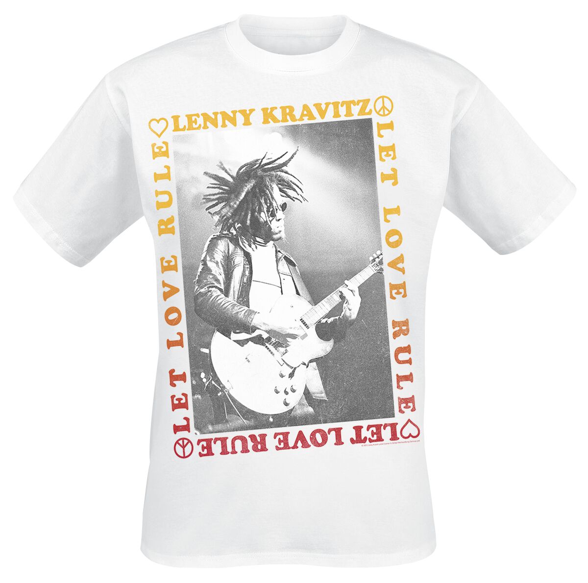 Kravitz, Lenny - Let Love Rule - T-Shirt - Uomo - bianco