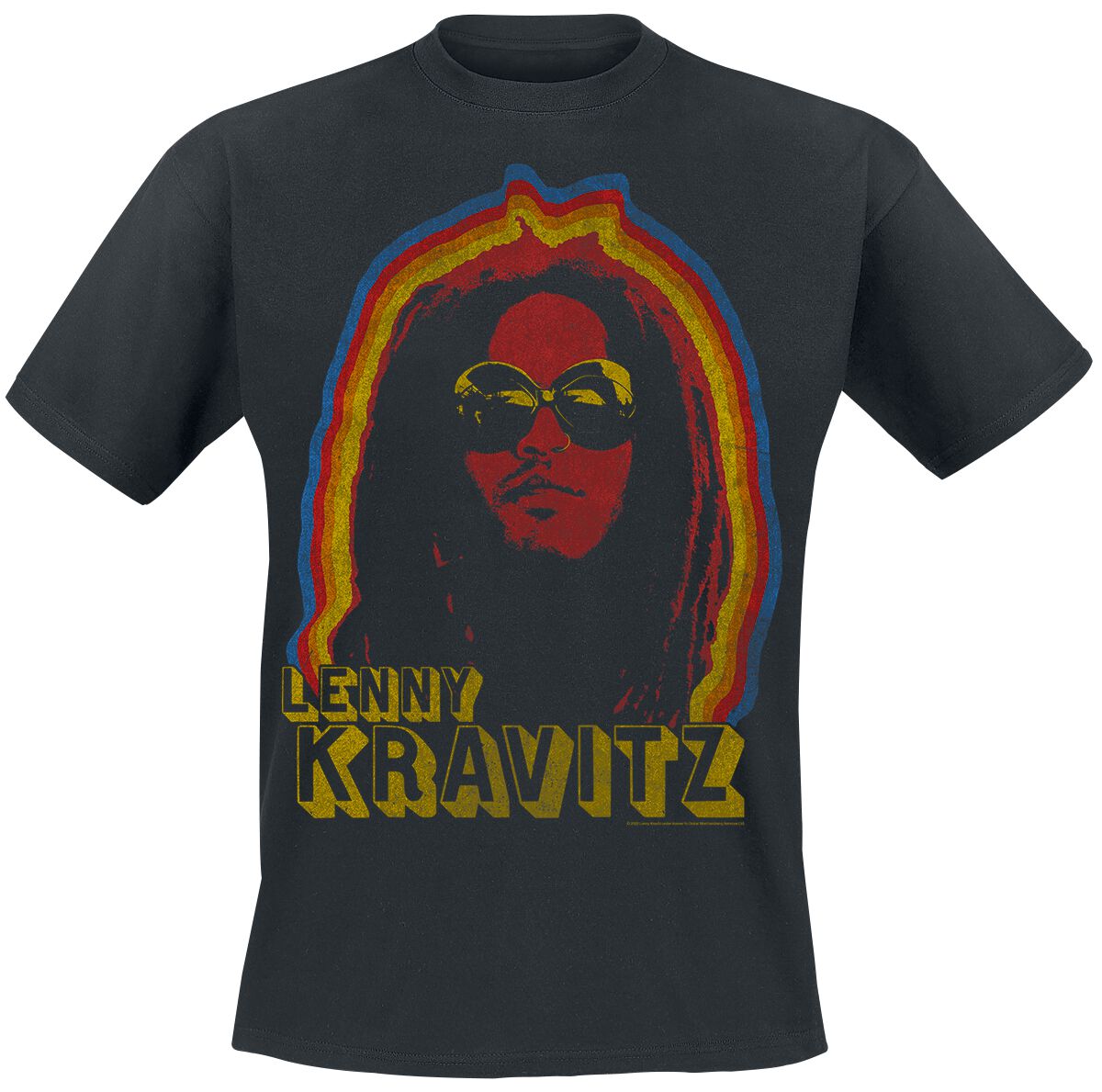 Kravitz, Lenny - Glow Glasses - T-Shirt - Uomo - nero