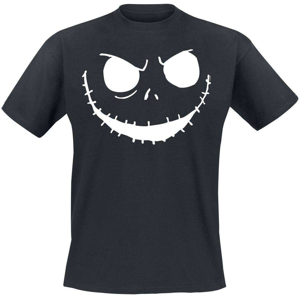 The Nightmare Before Christmas - Disney T-Shirt - Jack - Face - S bis 3XL - für Männer - Größe L - schwarz  - Lizenzierter Fanartikel