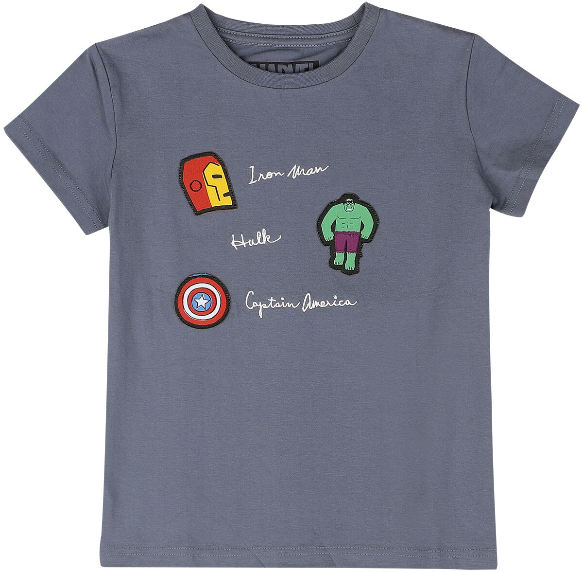 Marvel Superheroes T-Shirt blaugrau in 104