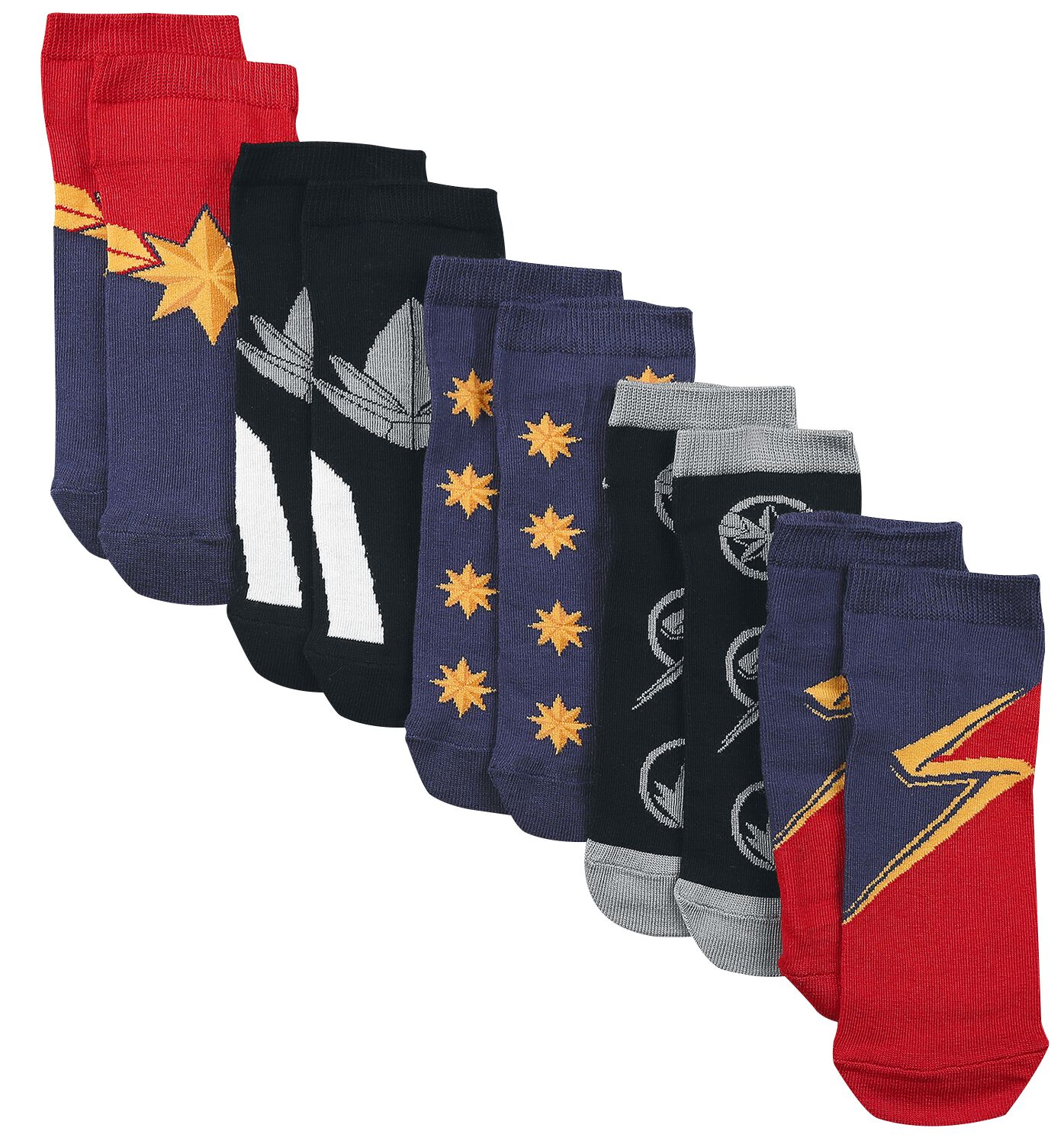 The Marvels - Marvel Socken - EU35-38 bis EU39-42 - für Damen - Größe EU 39-42 - multicolor  - EMP exklusives Merchandise!