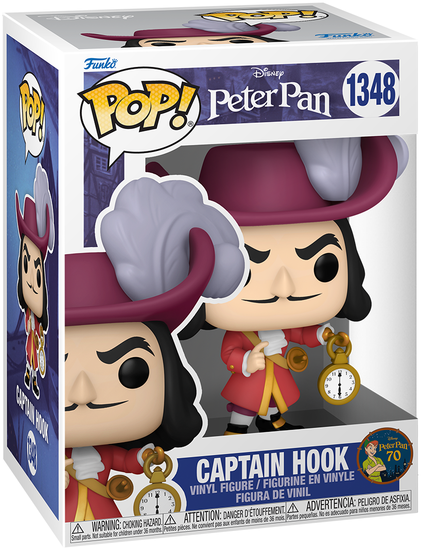 Peter Pan - Captain Hook Vinyl Figur 1348 - Funko Pop! Figur - multicolor