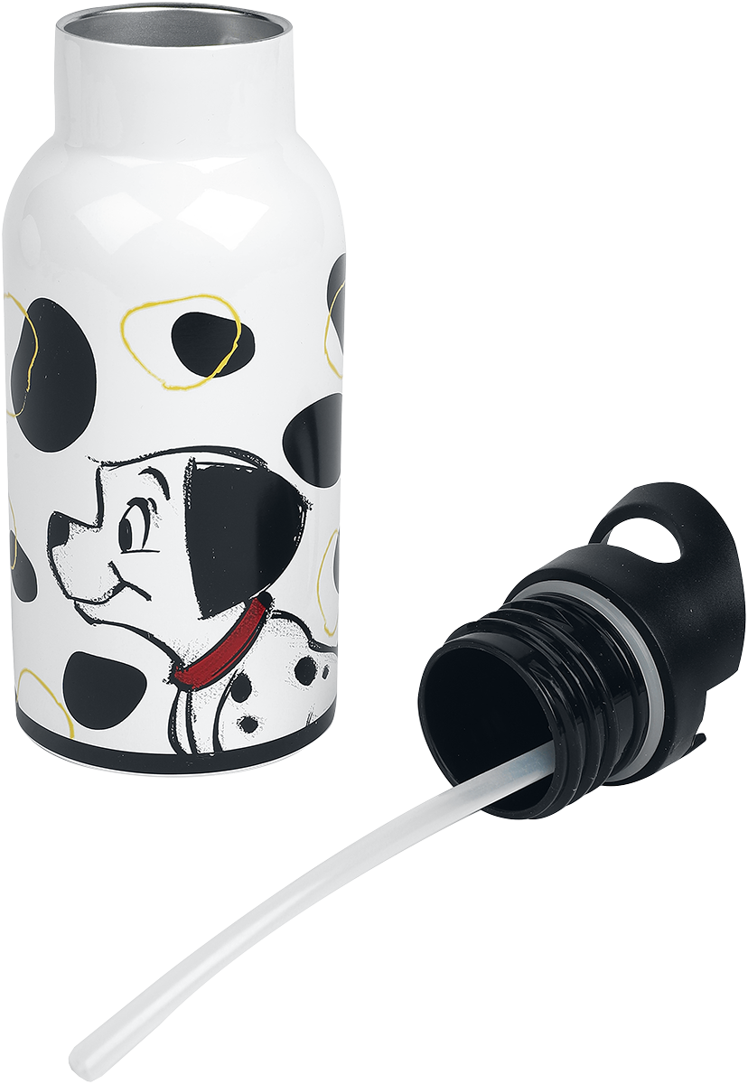 101 Dalmatiner Wasserflasche Trinkflasche weiß schwarz