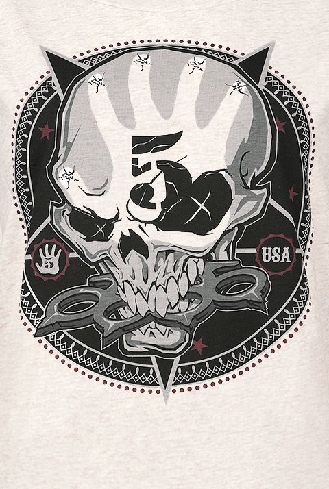 Five Finger Death Punch EMP Signature Collection T-Shirt creme meliert