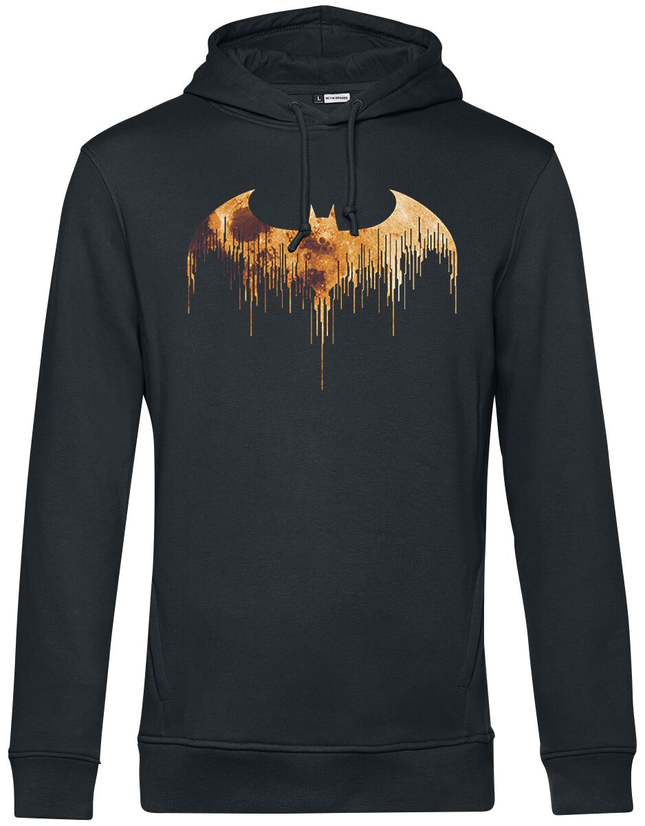 Batman Drip Logo Hooded sweater black
