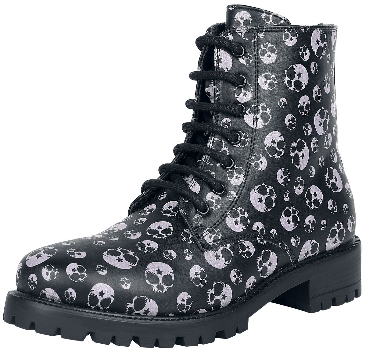 Full Volume by EMP Boots with Skull Alloverprint Boot schwarz in EU37
