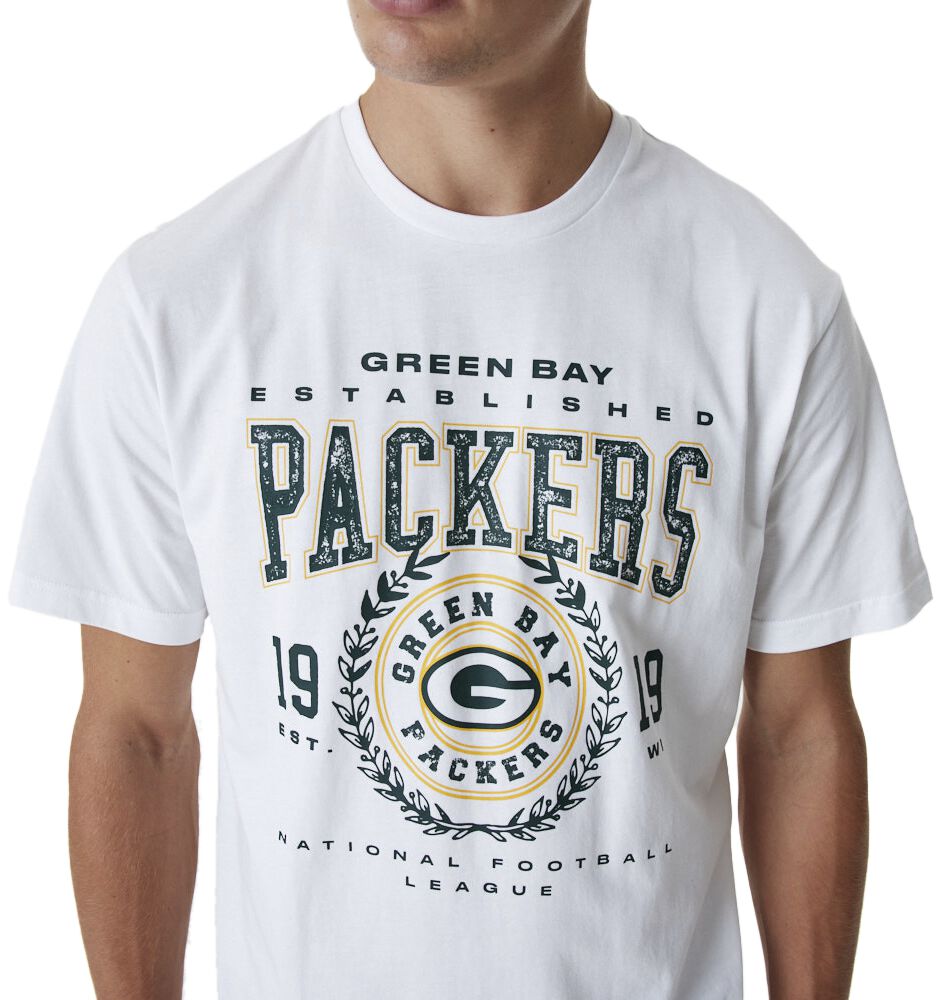 New Era - NFL T-Shirt - Green Bay Packers - Graphic Tee - S - für Männer - Größe S - weiß