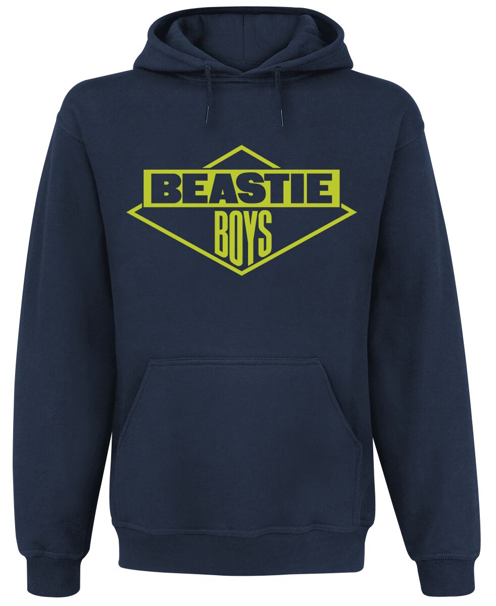 Levně Beastie Boys Logo Mikina s kapucí námořnická modrá