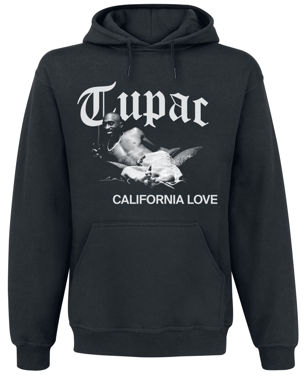 Tupac Shakur Kapuzenpullover - California Love - S bis XXL - für Männer - Größe M - schwarz  - Lizenziertes Merchandise!