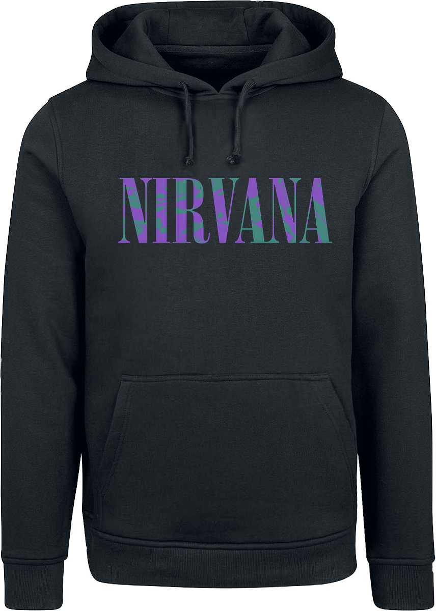 Nirvana - Sliver - Kapuzenpullover - schwarz