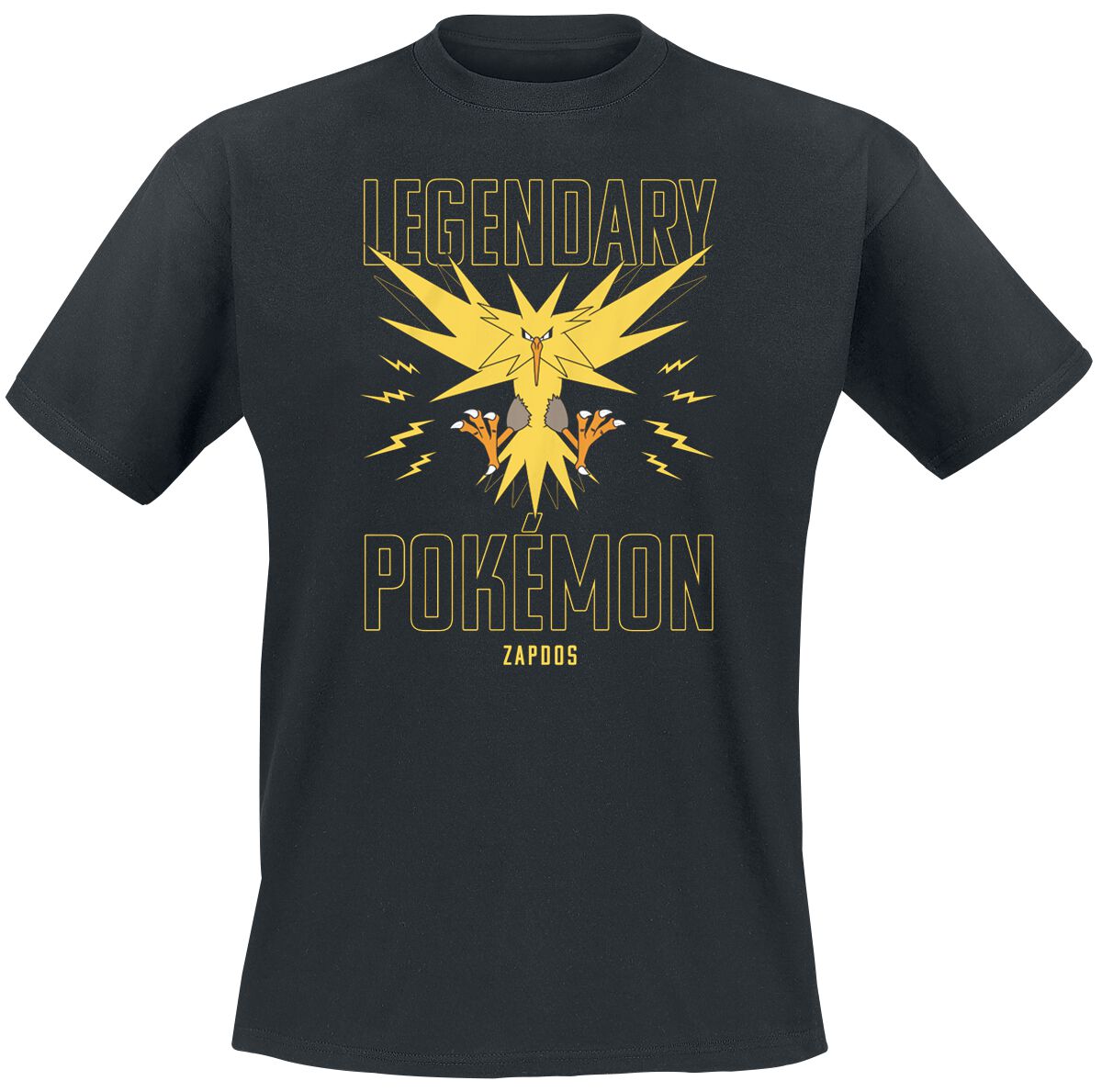 Pokémon Zapdos T-Shirt schwarz Pokémon Zapdos T-Shirt schwarz