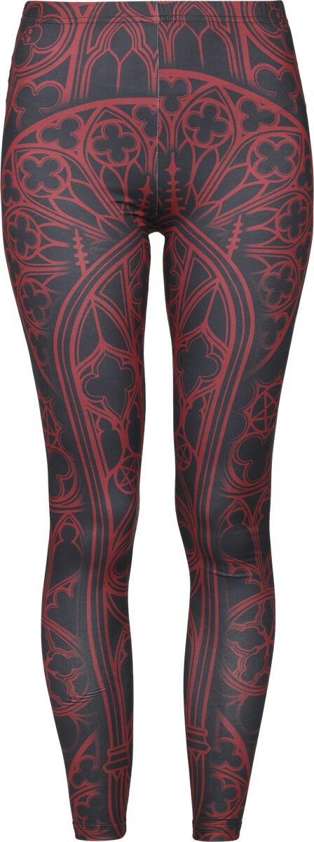 Image of Leggings Gothic di Gothicana by EMP - leggings with ornaments - S a XXL - Donna - nero