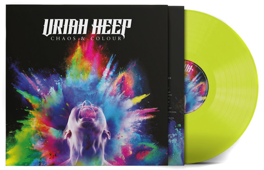 Uriah Heep Chaos & colour LP farbig