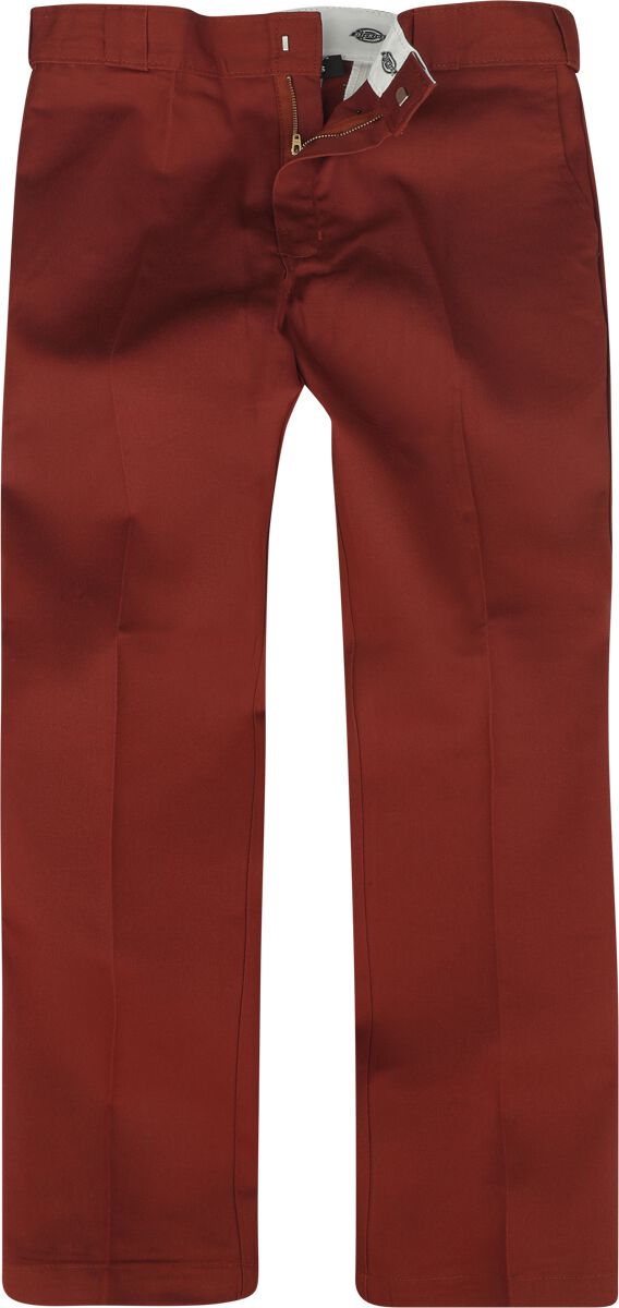 Image of Pantaloni modello chino di Dickies - 874 Work pant rec - fired brick - W31L32 a W34L34 - Uomo - rosso
