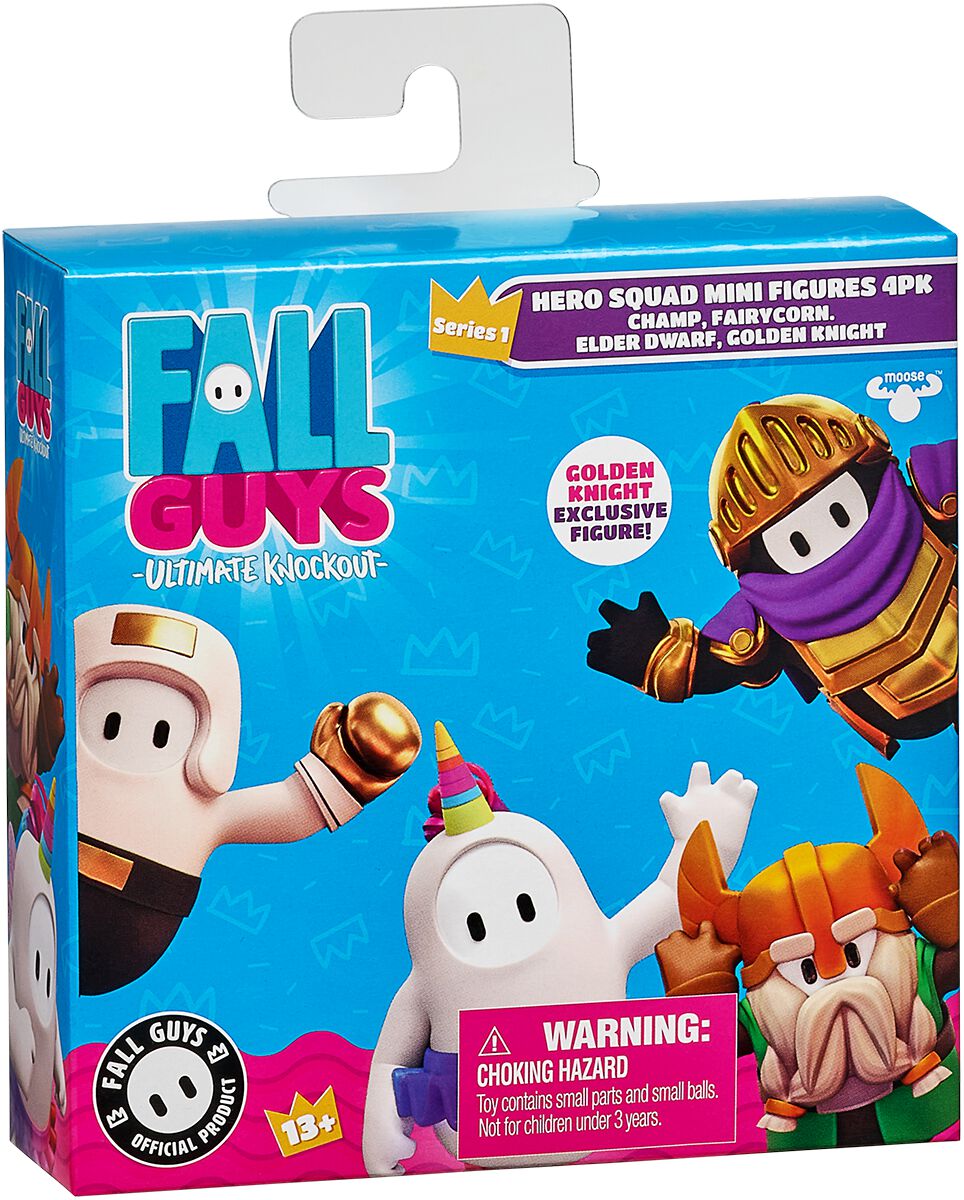 Fall Guys - Gaming Actionfigur - Mini-Figuren 4-er Set Helden-Squad - multicolor