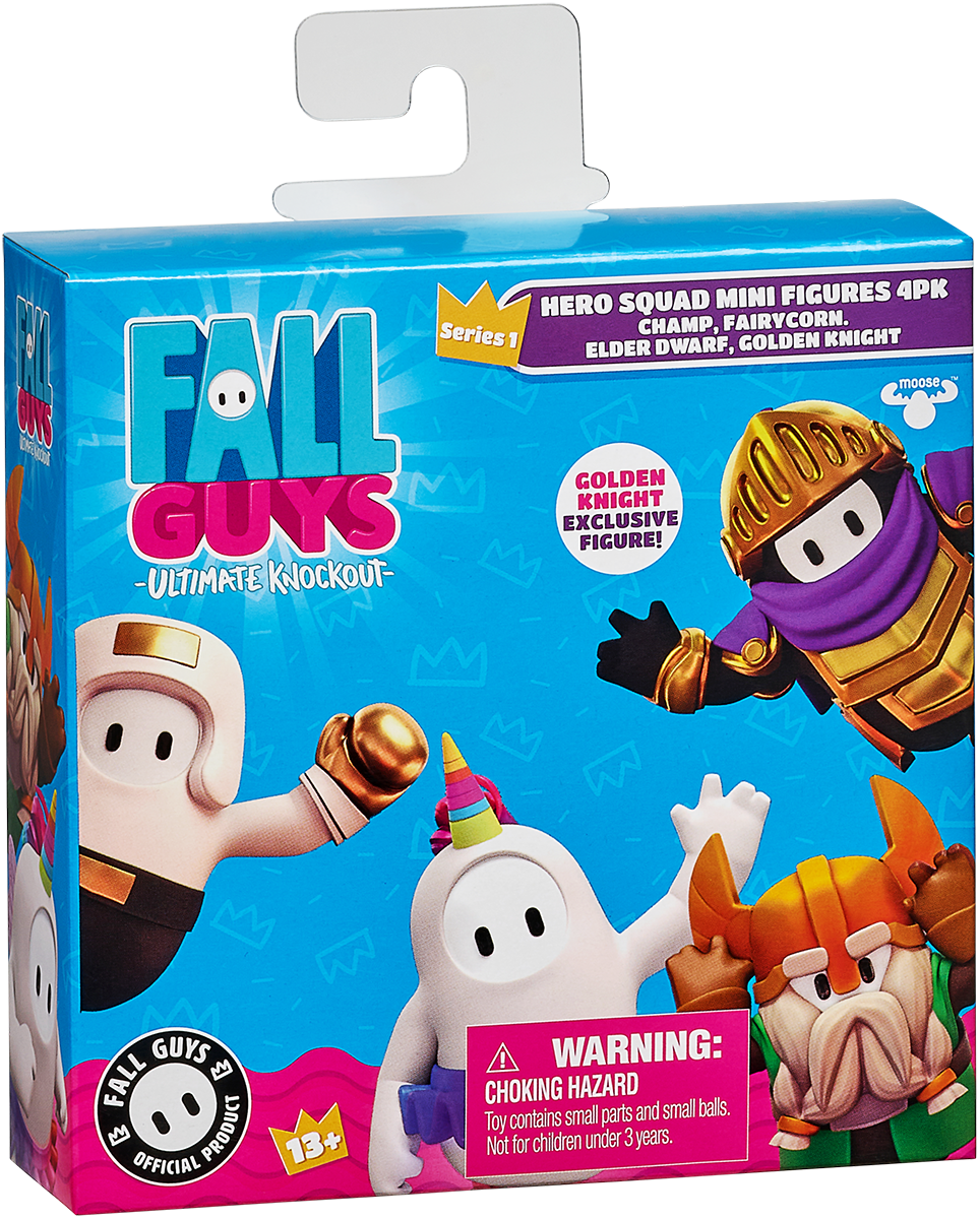 Fall Guys - Mini-Figuren 4-er Set Helden-Squad - Actionfigur - multicolor