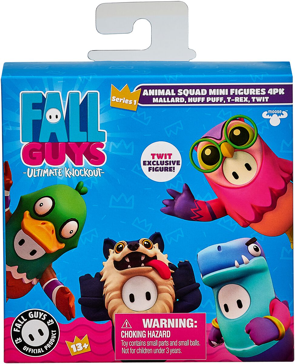 Fall Guys - Gaming Actionfigur - Mini-Figuren 4-er Set Animal-Squad - multicolor