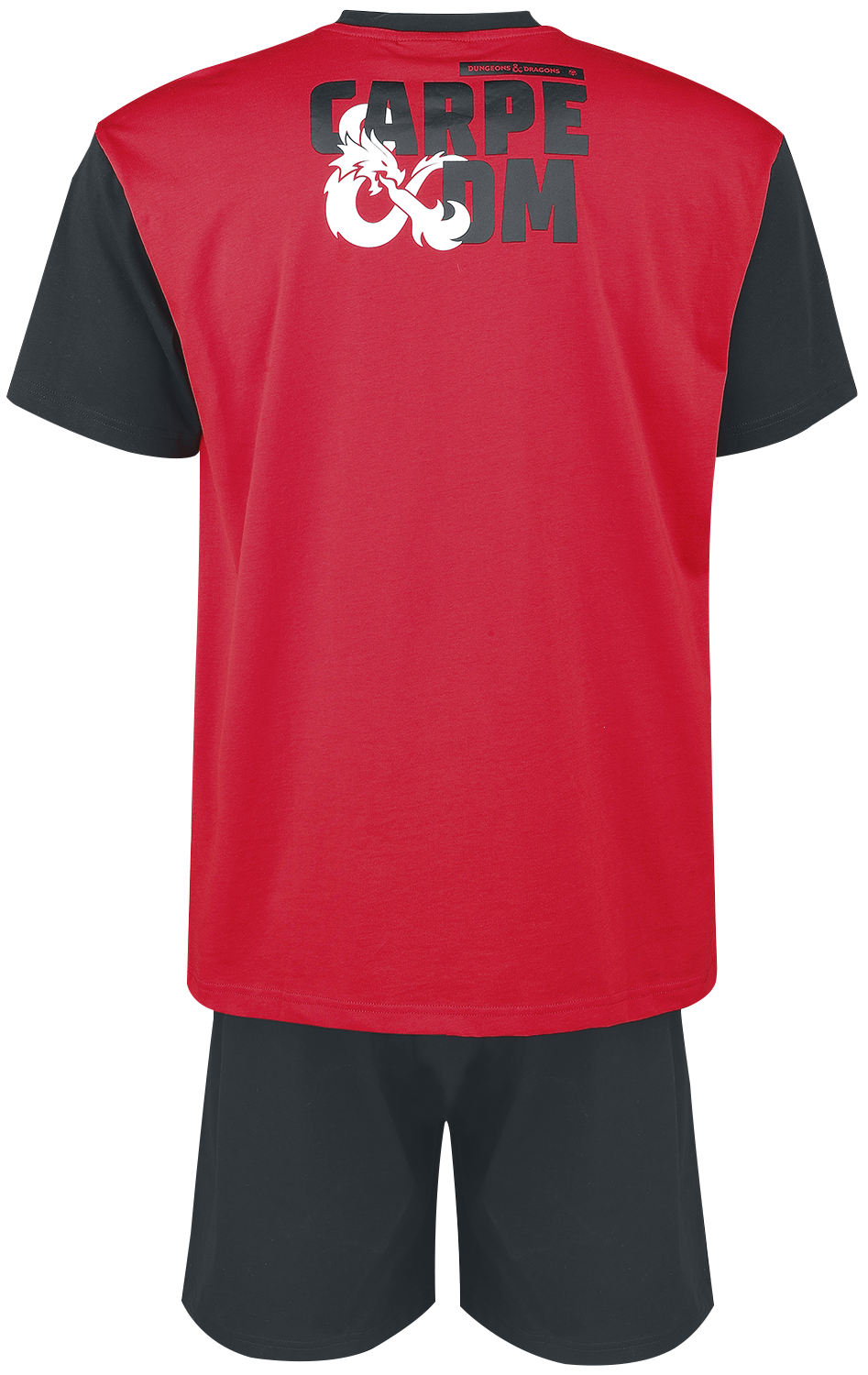 Dungeons and Dragons - Gaming Schlafanzug - CARPE DM - S bis XXL - für Männer - Größe M - schwarz/rot  - EMP exklusives Merchandise!