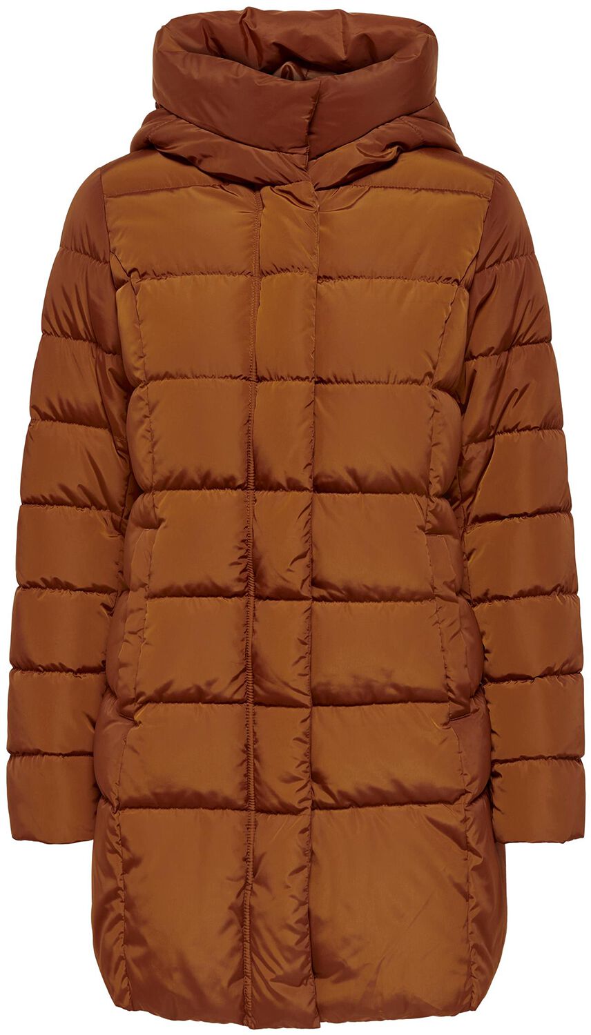 Only ONLLina Puffer Coat Mantel braun in L