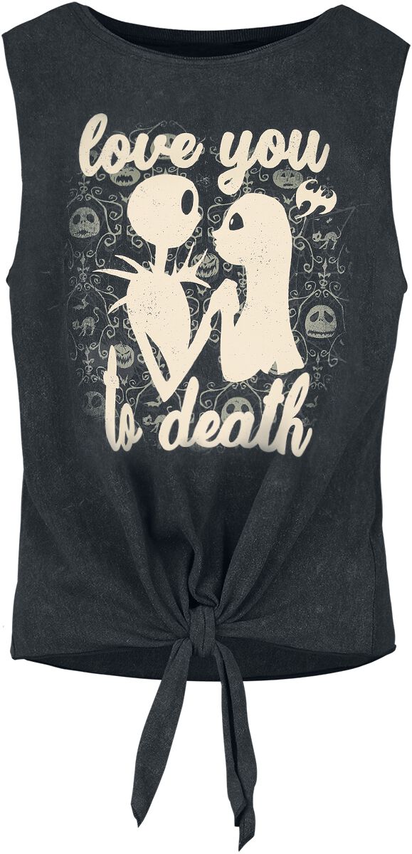 The Nightmare Before Christmas - Love You To Death - Top - schwarz