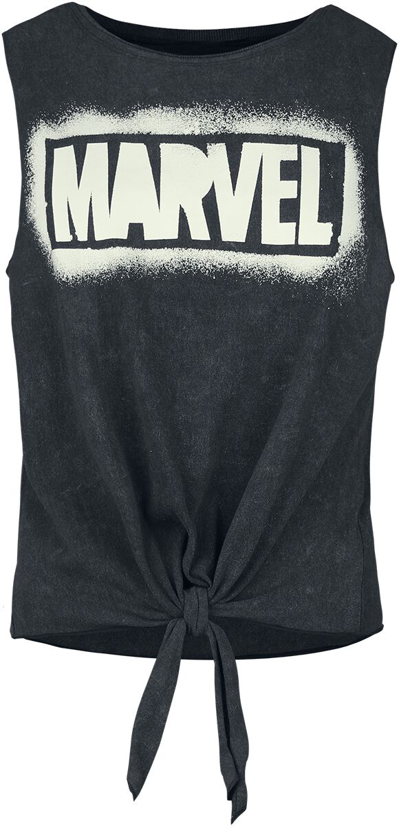 Marvel - Logo Graffiti - Top - schwarz