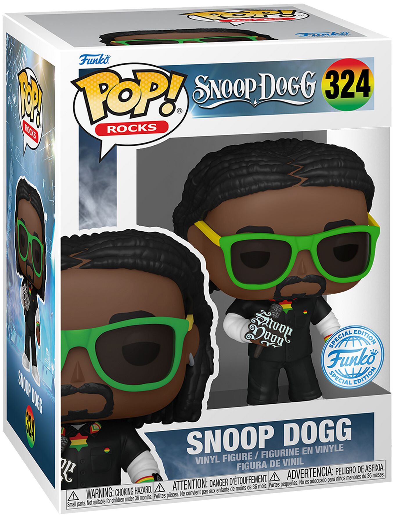 Snoop Dogg - Snoop Dogg Rocks! Vinyl Figur 324 - Funko Pop! Figur - multicolor