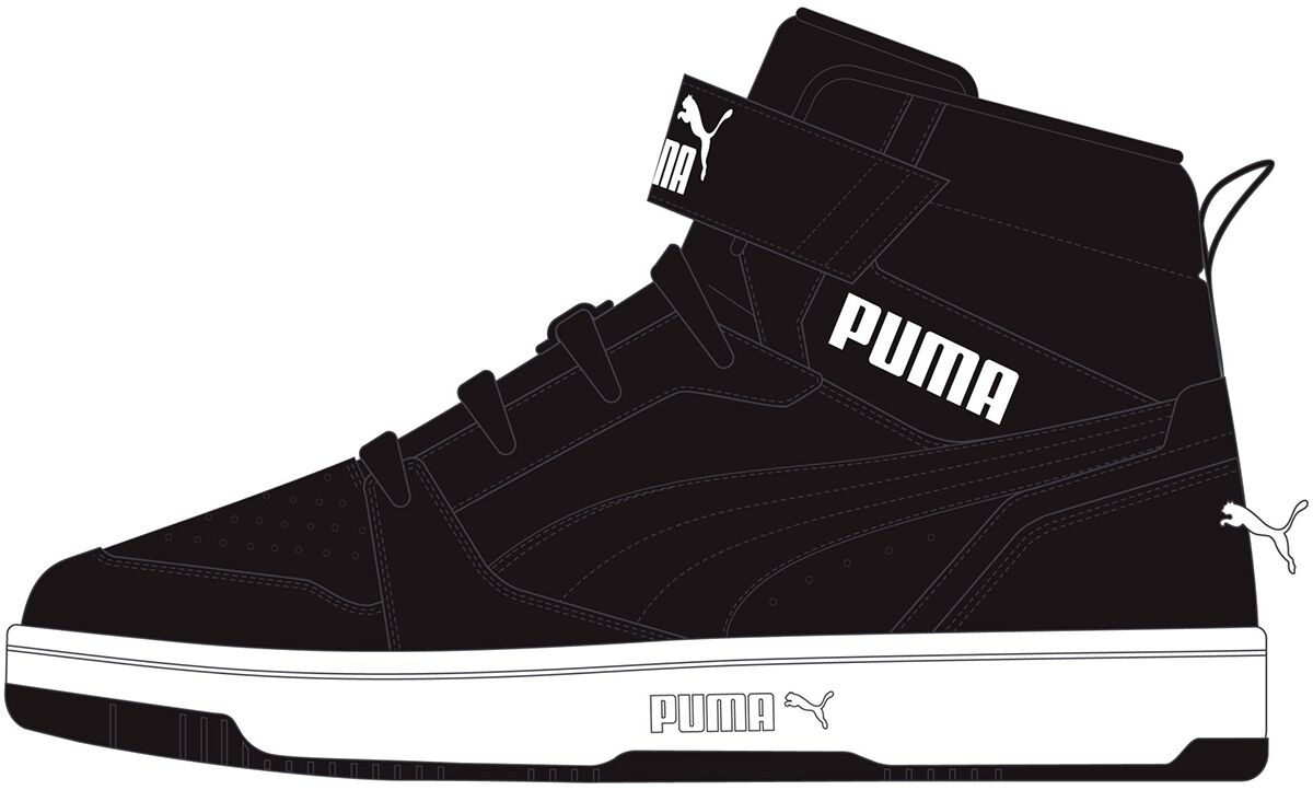Levně Puma Puma Rebound V6 Mid WTR AC+ PS Dětské boty černá