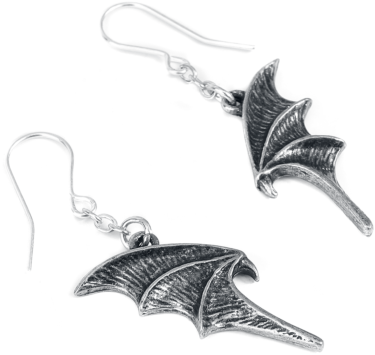 Alchemy Gothic - Gothic Ohrring - A Night with Goethe - für Damen - schwarz/silberfarben
