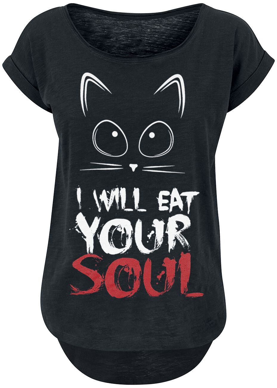 Tierisch T-Shirt – I Will Eat Your Soul – XS bis 3XL – für Damen – Größe XS – schwarz