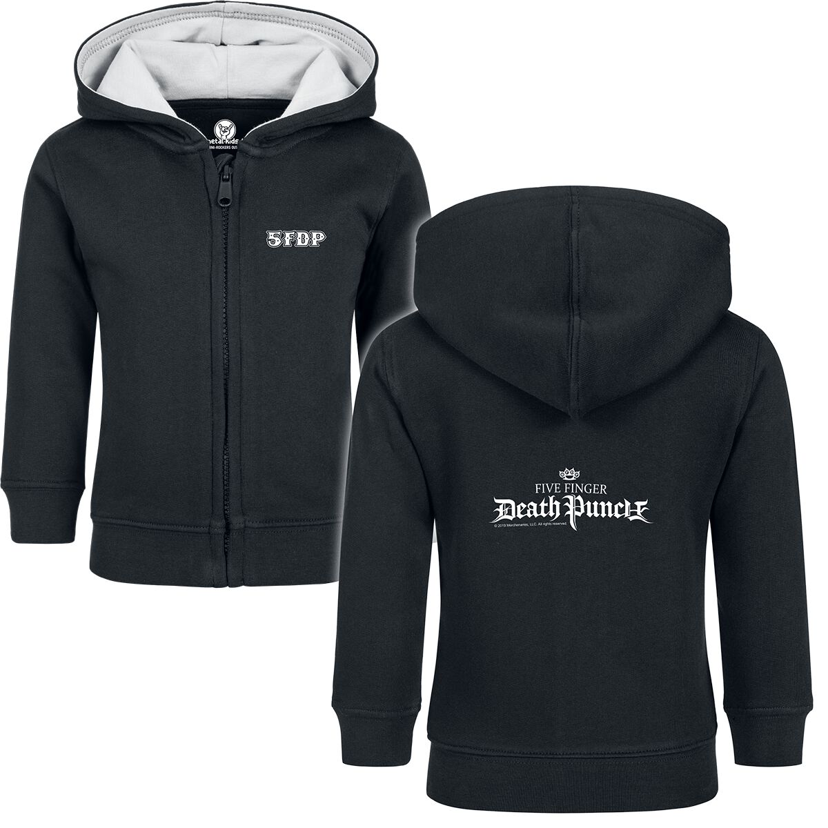 Vestes à capuches pour bébés de Five Finger Death Punch - Metal-Kids - Logo - 56/62 à 80/86 - pour f