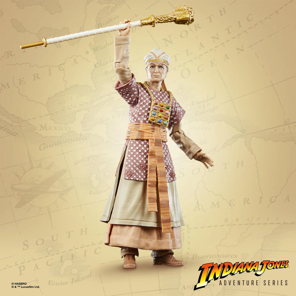 Indiana Jones Adventure Series - René Belloq (Ceremonial) Actionfigur multicolor