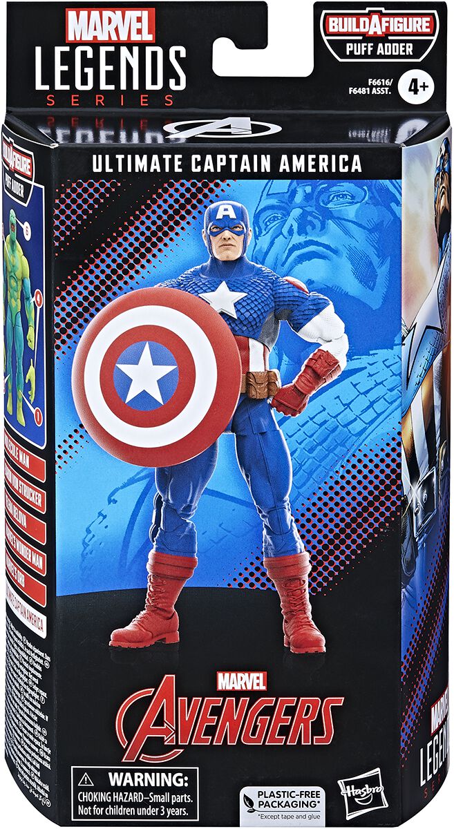 Image of Action Figure di Avengers - Marvel Legends - Ultimate Captain America - Unisex - multicolore