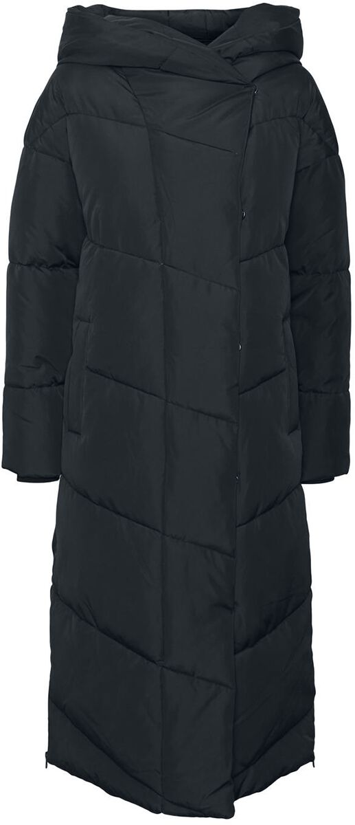 Noisy May NMNew Tally X-Long Zip Jacket Mantel schwarz in XL