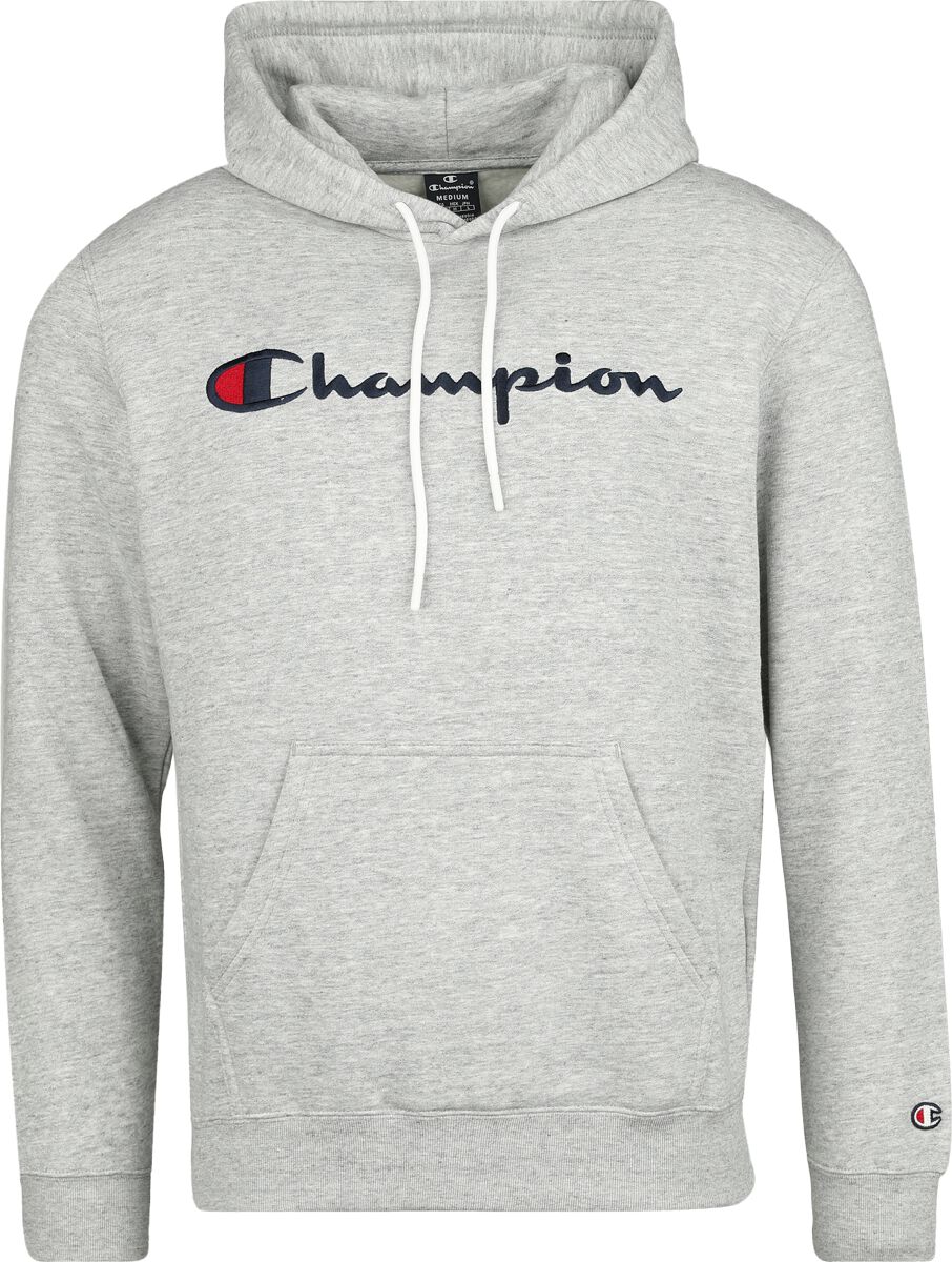 Champion Kapuzenpullover - Hooded Sweatshirt - S bis XXL - für Männer - Größe S - grau meliert