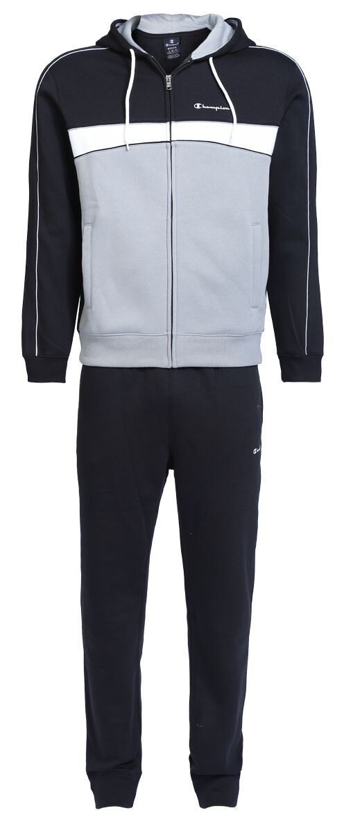 Champion Hooded Full Zip Suit Trainingsanzug schwarz in XL