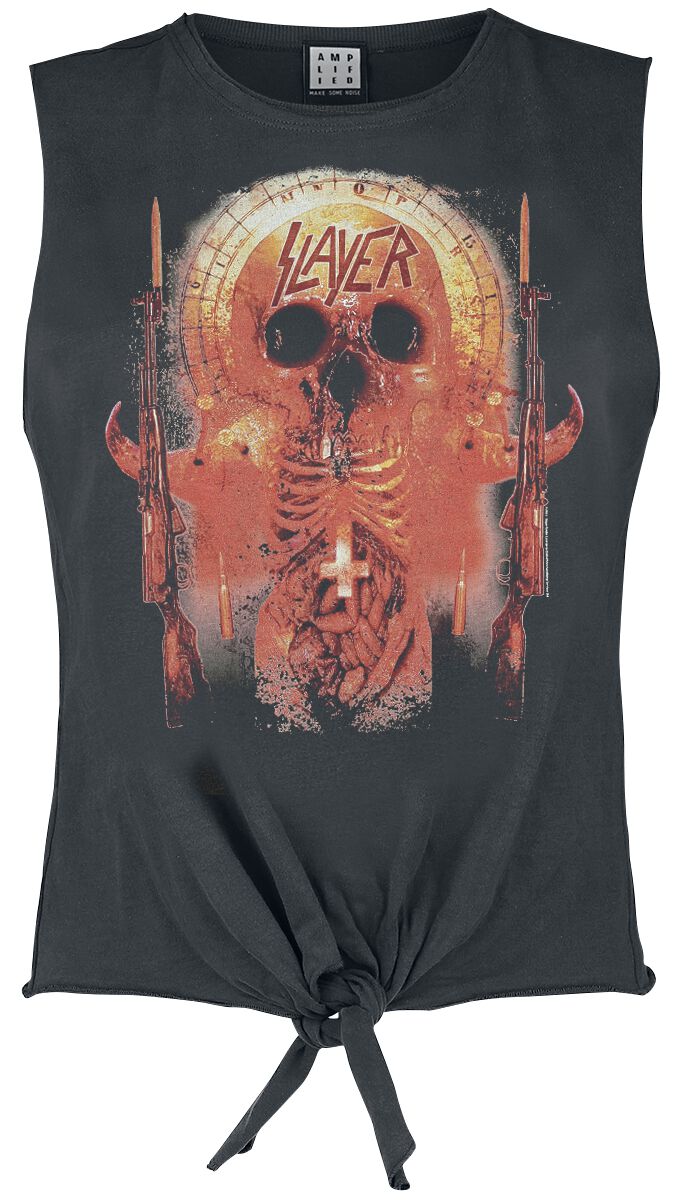 Slayer Amplified Collection - Ribs Top charcoal in M