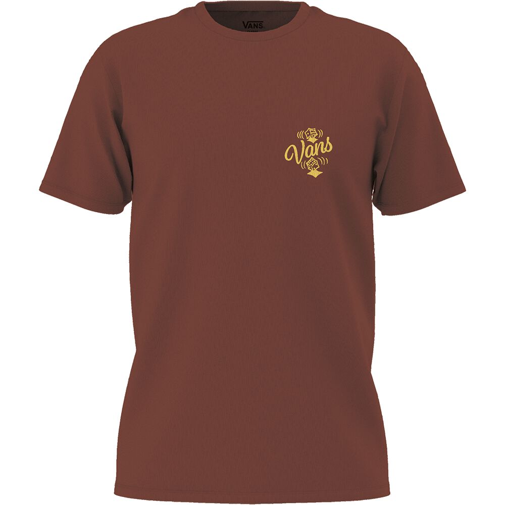 Vans T-Shirt - Sixty Sixers Club Tee - S bis L - für Männer - Größe S - braun