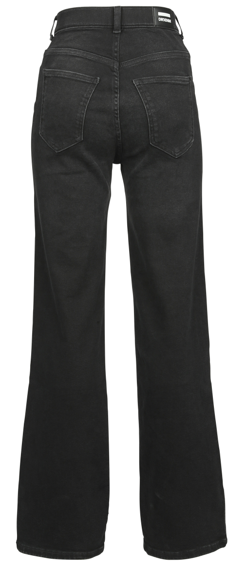 Dr. Denim Jeans - Moxy Straight Black Mist - XS bis M - für Damen - Größe XS - schwarz