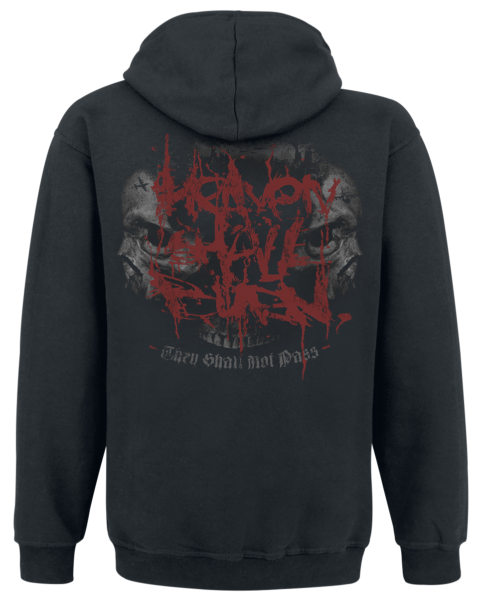 Heaven Shall Burn Kapuzenpullover - Shall Not Pass - S bis L - für Männer - Größe M - schwarz  - Lizenziertes Merchandise!