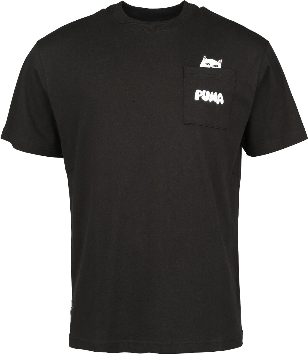 Puma PUMA x RIPNDIP Pocket Tee T-Shirt schwarz in XL